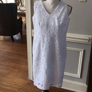 Banana Republic Eyelet Dress SZ 0